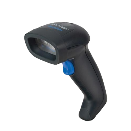 Сканер штрихкода ручной Datalogic QuickScan2130 Imager, комплект USB с подставкой, черный/белый